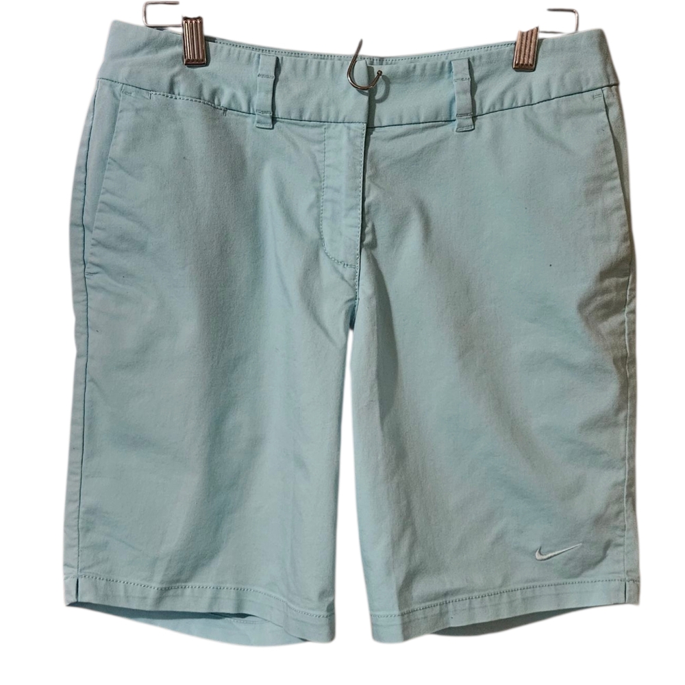 NIKE DRI FIT BERMUDA GOLF SHORTS SIZE 6 MINT GREEN COLOR